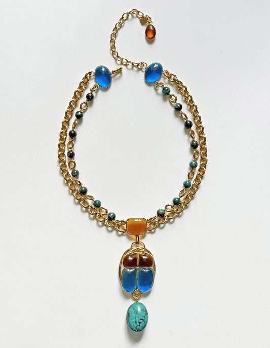 COLLIER SCARABÉE